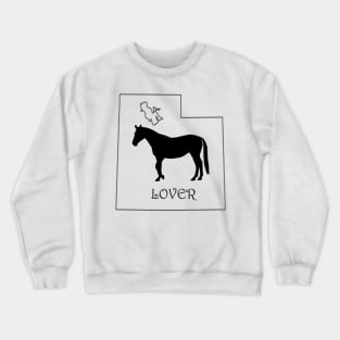 Utah Horse Lover Gift Crewneck Sweatshirt